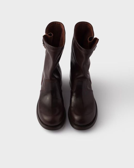 Prada Black Mid-Calf Boots