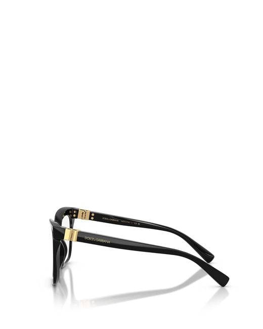 Dolce & Gabbana White Eyewear Square Frame Glasses