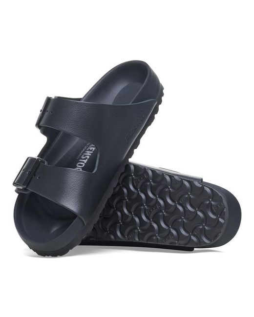 Birkenstock Blue Arizona Eva Double-Buckle Slides for men