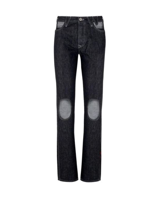 Vivienne Westwood Blue Logo Hollowed-Out Jeans for men