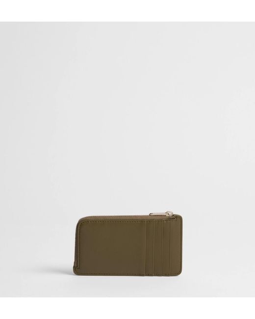 Dior Green Jardin Cosmos Zipped Card Holder