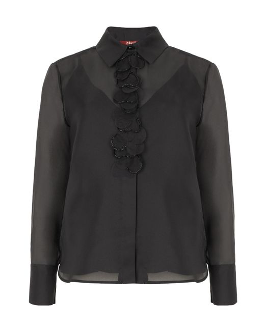 Max Mara Black Studio Agi Embellished Shirt