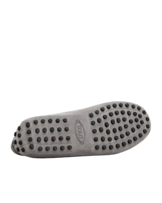 Tod's Gray Gommino Driving Shoes for men