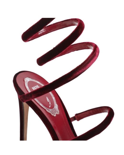 Rene Caovilla Pink René Caovilla Straped Heeled Sandals