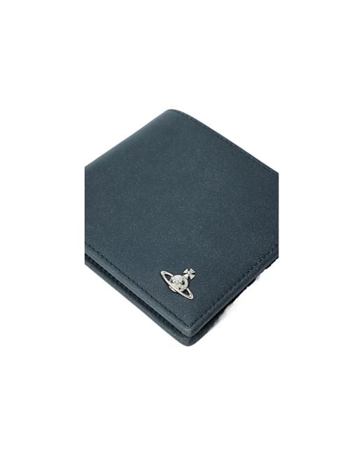 Vivienne Westwood Blue Logo Wallet for men