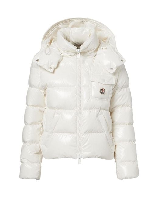Moncler White Andro Short Padded Jacket