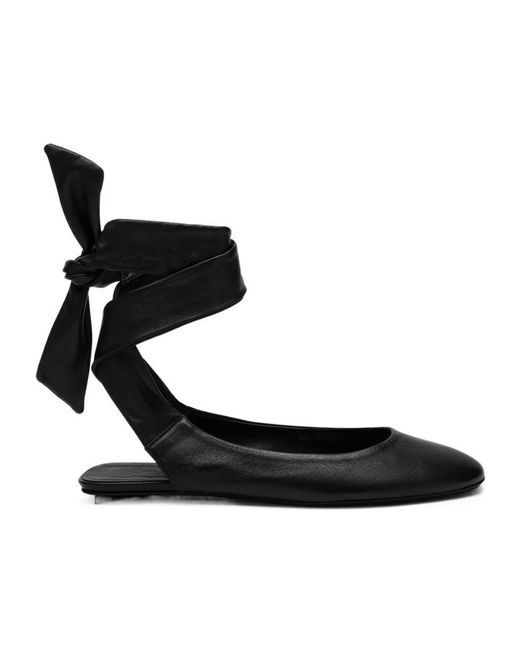 The Attico Black Cloe Ballet Shoes