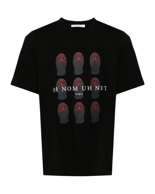 Ih Nom Uh Nit Black Mask Print T-Shirt for men