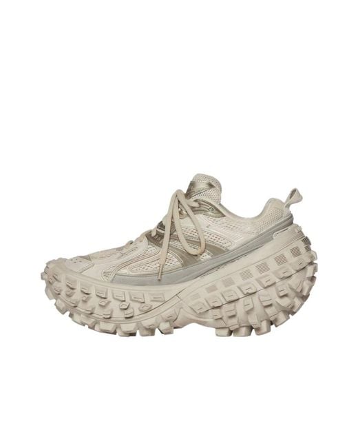 Balenciaga Natural Defender Lace-Up Sneakers for men