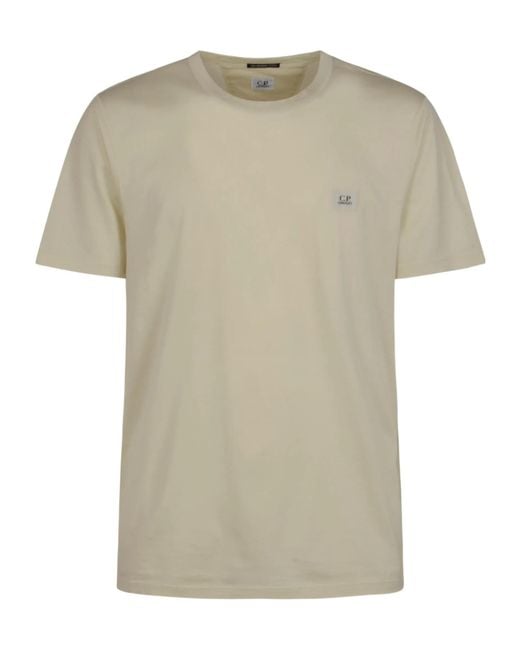 C P Company Multicolor Logo Patch T-Shirt for men