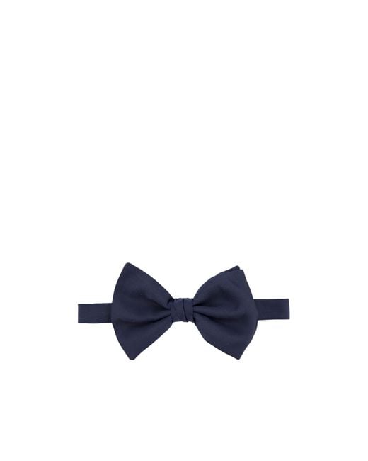 Giorgio Armani Blue Silk Bow Tie for men