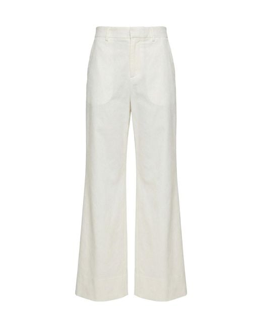 Twinset White Pocket Trousers