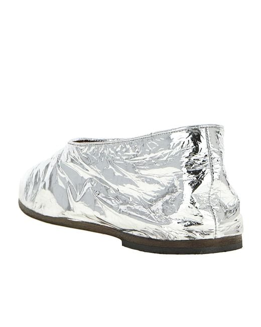 Marsèll White 'Coltellaccio' Ballet Flats