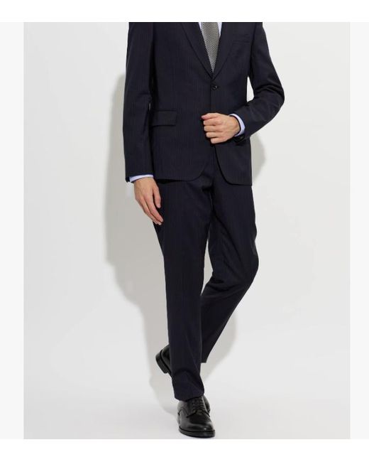 Paul Smith Black Plain Toe Derby Shoes for men