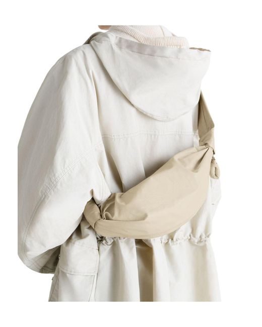 Lemaire White Croissant Soft Small Bag