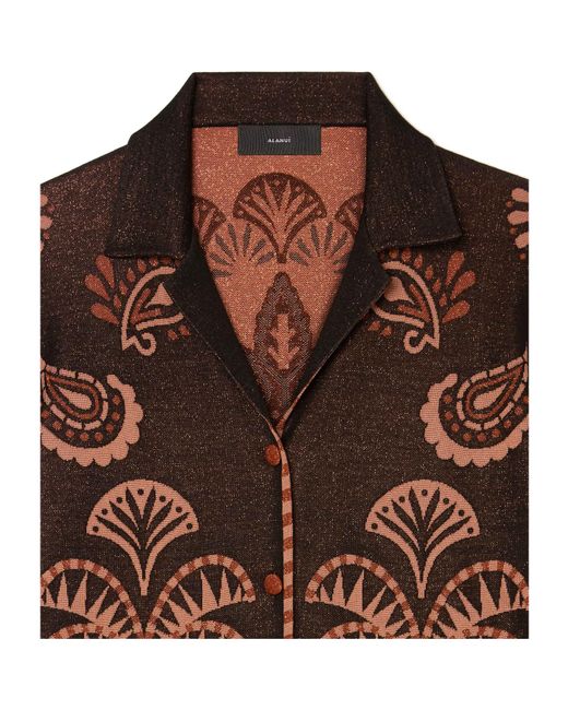 Alanui Brown Wild Wonder Shirt