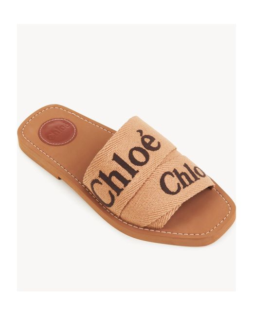 Chloé Brown Chloé Woody Flat Mules