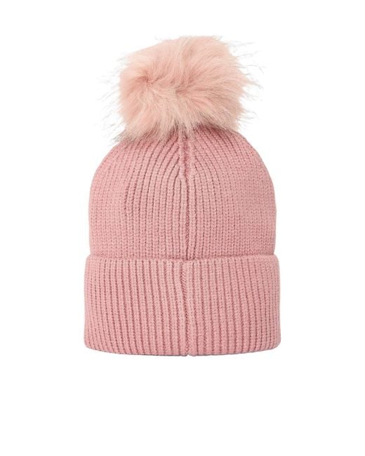 Barbour Pink Solid Color Beanie