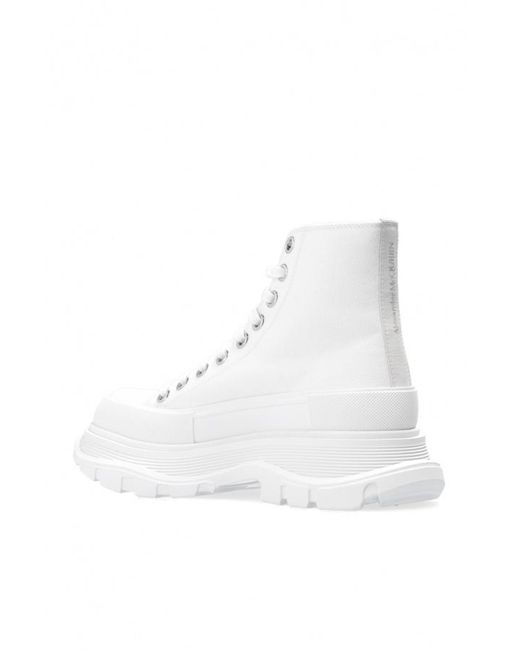 McQueen White Tread Slick Boots