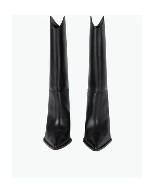 Coperni Black Cowboy Pointed Toe Boots