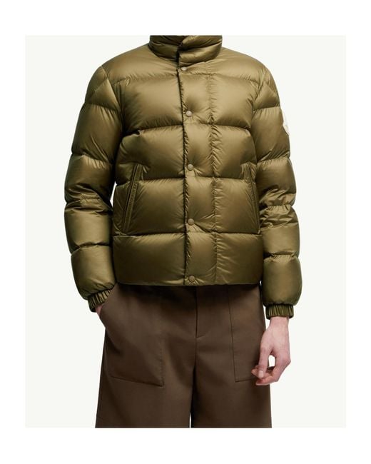 Moncler Green Tripiti Logo Patch Puffer Jacket for men