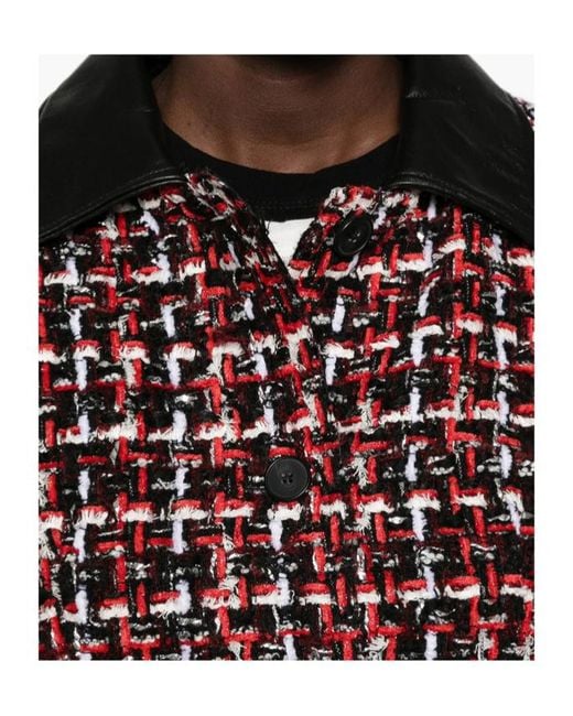 IRO Red Button-Down Casual Jacket
