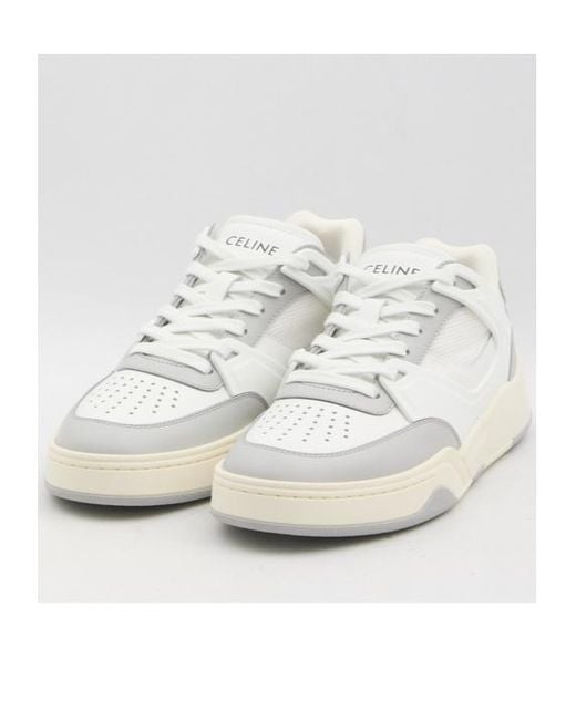 Céline White Trainer Ct-09 Low Lace-Up Sneaker for men