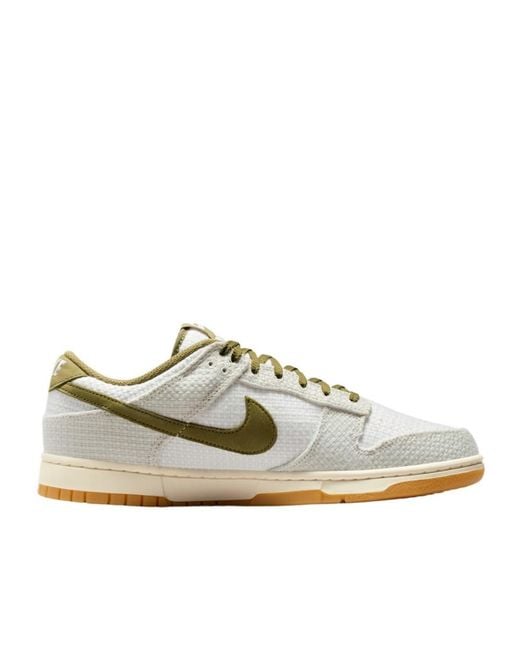 Nike White Dunk Low Retro Sneakers for men