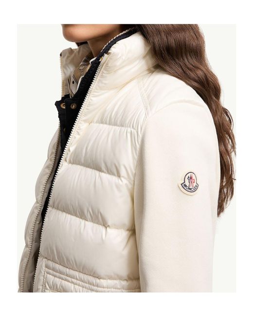 Moncler White Zip-Up Sweatshirt