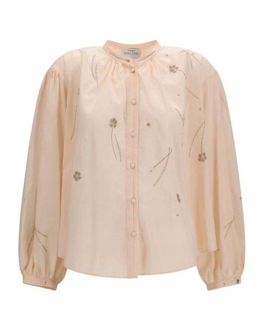 Forte_forte Natural Fleurs Dorient Embroidered Shirt