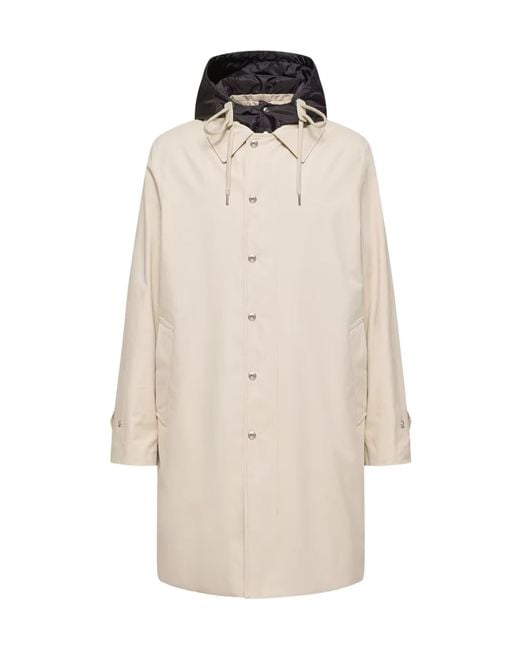 Moncler White Kervoyal Hooded Long Down Parka Jacket for men