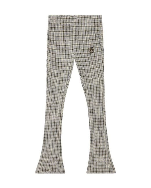 DIESEL Gray P-Icky Plaid Casual Trousers