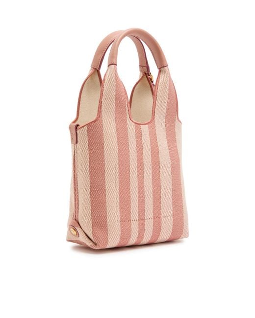 Chloé Pink Striped Crossbody Bag