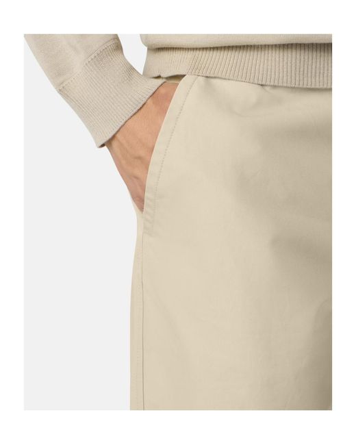 Stone Island Natural Logo-Patch Trousers for men
