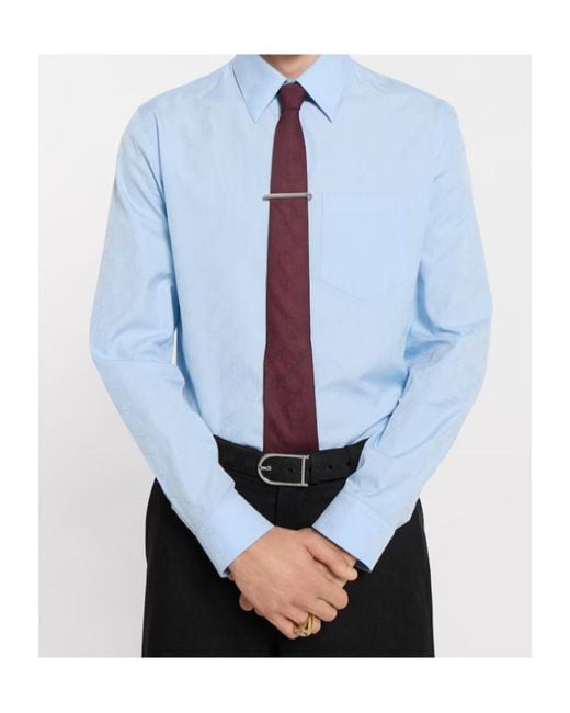 Gucci Purple Gg Jacquard Tie for men