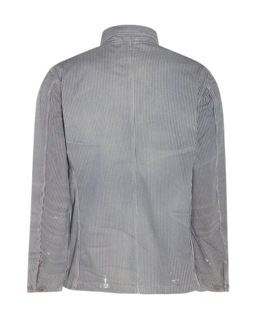 Polo Ralph Lauren Blue Striped Shirt Jacket for men