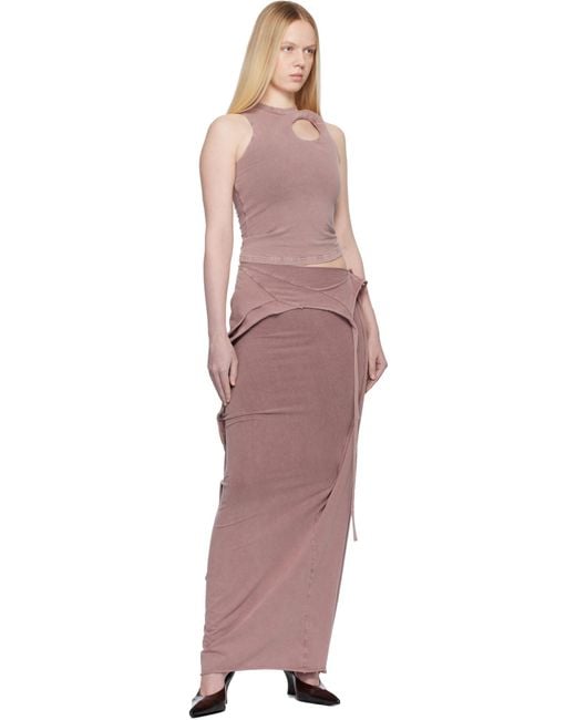 OTTOLINGER Purple Donut Exo Cutout Tank Top