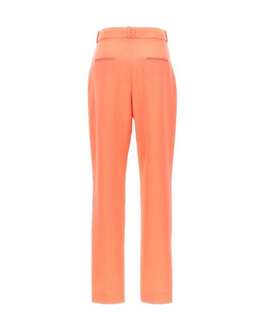 Balmain Orange Split-Hem High Waist Trousers