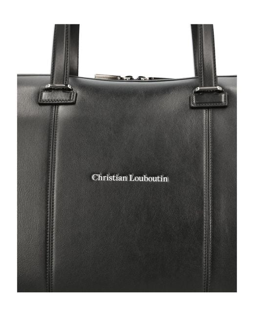 Christian Louboutin Black Tactical Duffle Bag for men