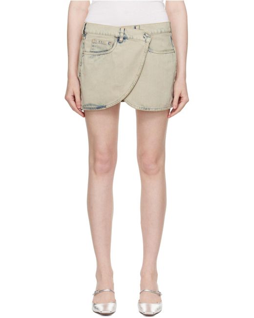 Coperni Natural Denim Mini Skirt