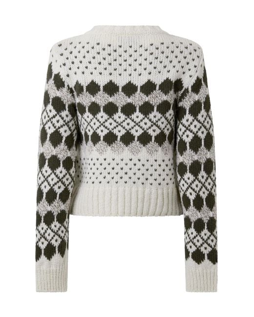 Weekend by Maxmara White Cropped Crewneck Sweater
