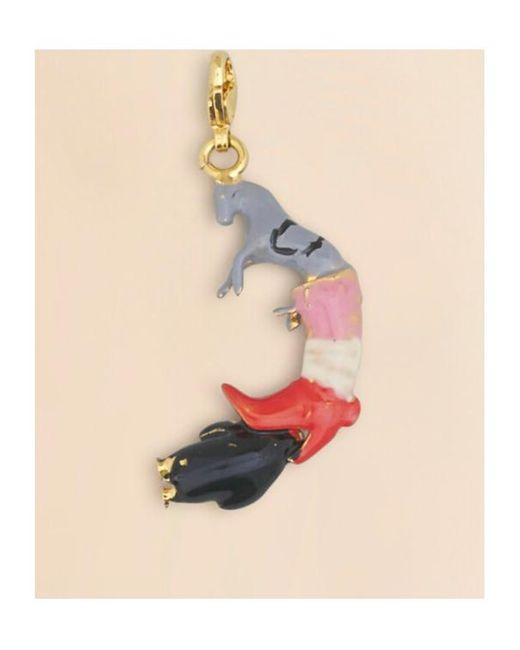 Marni White Alphabet C Charm Pendant