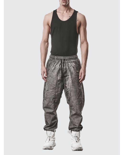 Thom Krom Gray Elasticated Casual Pants for men