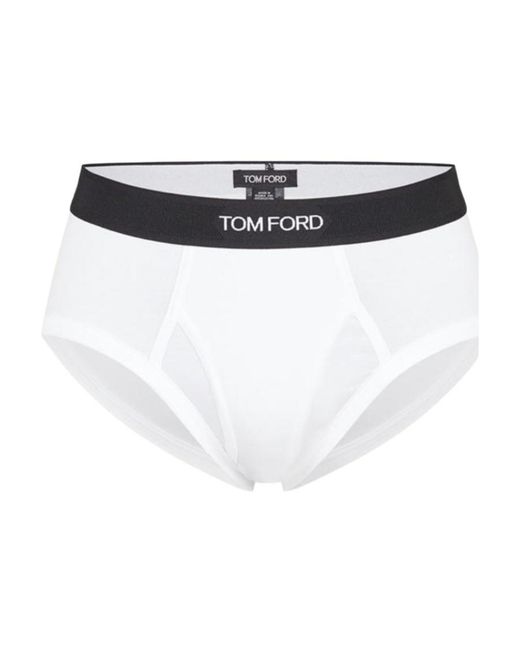 Tom Ford White Logo Underwear for men