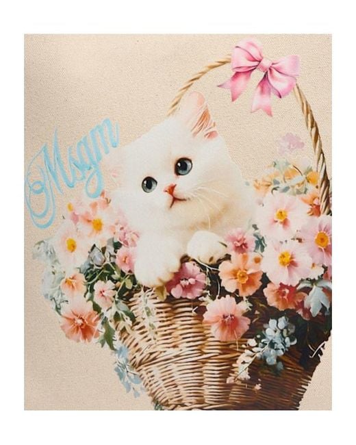 MSGM Pink Tote Vertical Bag