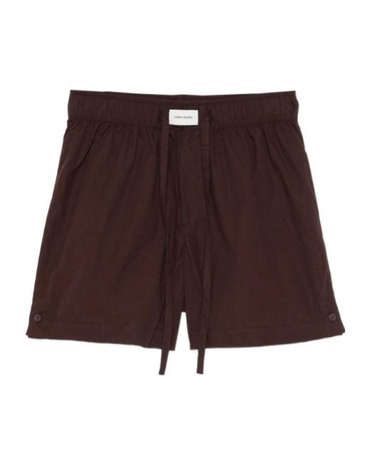 Entire studios Purple Pajama Drawstring Shorts