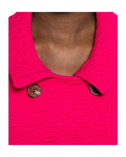 Dries Van Noten Pink Huvia Double-Breasted Jacket