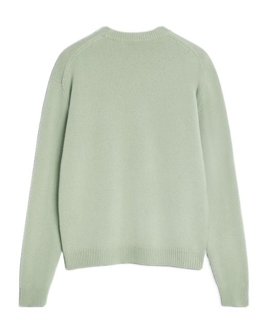Maison Kitsuné Green Fox-Head Crew-Neck Sweater for men
