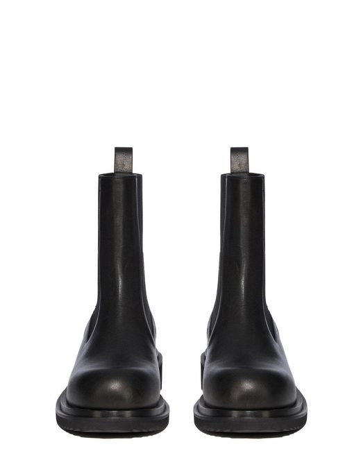 Rick Owens Black Beatle Gabe Chelsea Boots for men