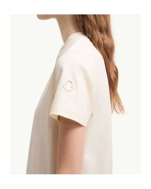 Moncler Natural Logo Patch T-Shirt